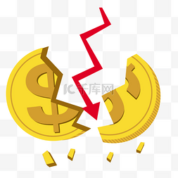 黄色美元货币贬值