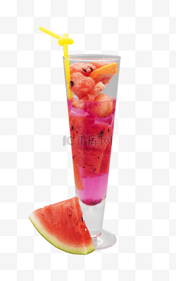 鲜榨果汁饮料海报图片_红色鲜榨西瓜汁