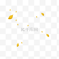 漂浮树叶黄色图片_黄色落叶叶子漂浮素材