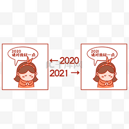 2020图片_朋友圈许愿两年对比图表情包