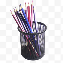 紫色系彩铅笔筒