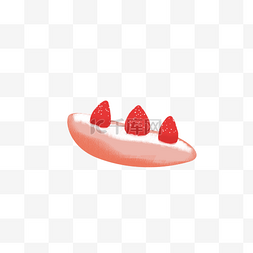 水果草莓蛋糕免抠图