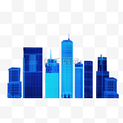 科技感城市线条图片_城市背景科技线条