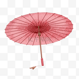 古风粉色油纸伞