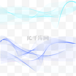 不规则蓝色科技曲线