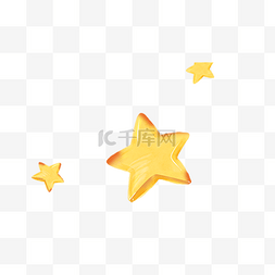 亮晶晶的星星图片_黄色的星星