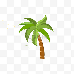 夏天椰子树图片_卡通椰子树PNG