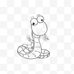 白蛇图片_snake clipart black and white 手绘黑白蛇