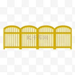 黄色栅栏图片_黄色栅栏装饰