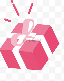 ui素材下载图片_粉色礼物盒网页UI矢量免抠素材下