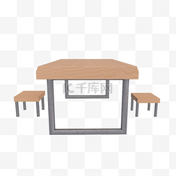 长木图片_C4D实木餐桌