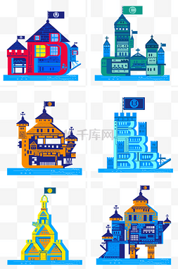 欧美字母图片_欧美建筑水上城堡字母旗帜城堡