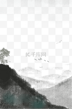 简约画册背景图片_古风山水水墨背景