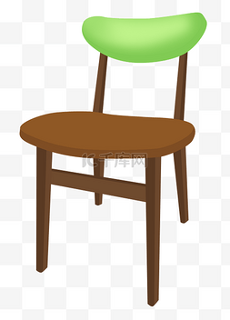 绿色装饰椅子插图