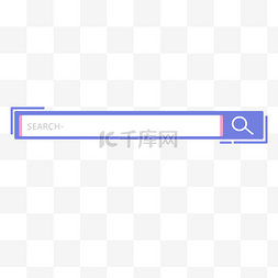 搜索框搜索框图片_蓝色简约网络搜索框