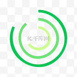 app统计图片_绿色圆环统计免抠图
