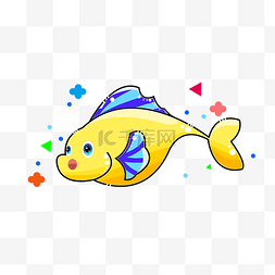 蓝黄色小鱼