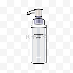 树脂陶瓷乳液瓶图片_卡通手绘化妆品宣传图乳液