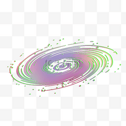 紫色浩瀚宇宙图片_炫彩科技感黑洞