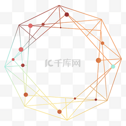 几何渐图片_不规则图形渐变色几何装饰