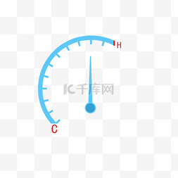 创意温度仪表盘插图