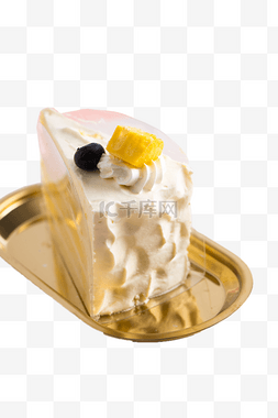 餐点甜品图片_白色的奶油蛋糕png素材