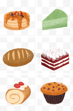 蛋糕烘焙标签贴图片_美食烘焙贴纸