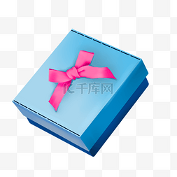 礼品包装盒图片_蓝色礼品包装盒