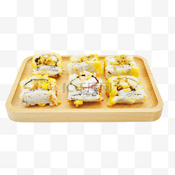 盘子寿司图片_木质盘子寿司