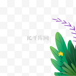 绿色的植物草地免抠图