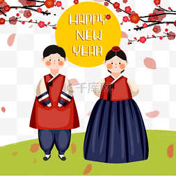 新年韩国图片_韩国新年红色梅花