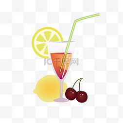 夏季柠檬果汁图片_夏日水果与柠檬果汁
