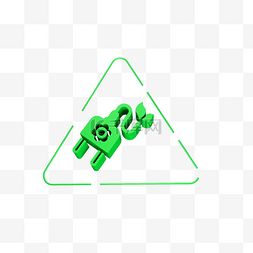 c4d绿色标志图片_创意绿色标志装饰
