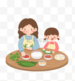 吃粽子端午图片_端午节习俗包粽子