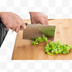 切菜蔬菜图片_切菜绿色芹菜
