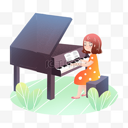 暑期培训音乐钢琴素材
