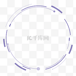 蓝色科学图片_蓝色简约科技圆环