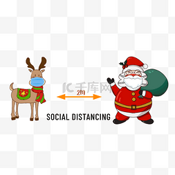 social网图片_social distancing圣诞节疫情