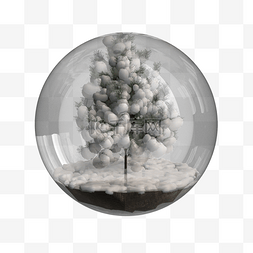 气氛渲染图片_圣诞树玻璃球