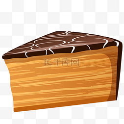 西式糕点素材图片_巧克力零食食物卡通