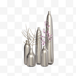 不锈钢金属的花瓶