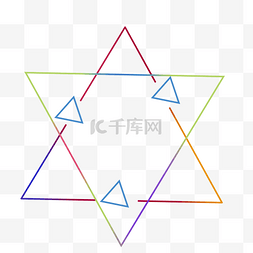 不规则图形几何图形彩色三角形