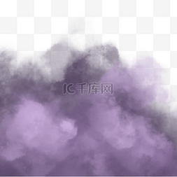 紫烟图片_紫色层次感浓雾边框