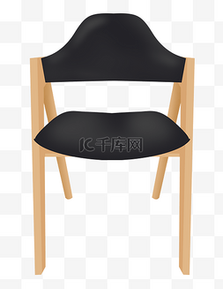 黑色木质椅子家具