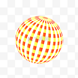 彩色圆球素材图片_彩色格子沙滩玩具球