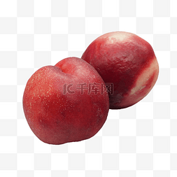 油桃素材图片_绿色水果油桃
