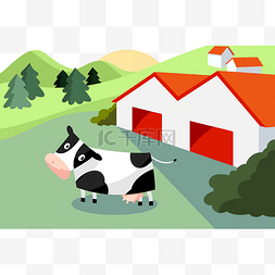 猪畜牧养殖场图片_养殖场牛奶
