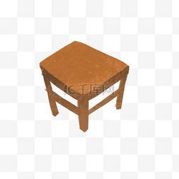凳子四角木质