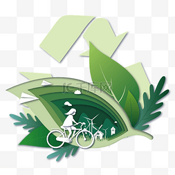 踩单车自行车买菜图片_绿色环保自行车节能