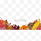 秋天落叶枫叶装饰边框